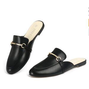 NEW! MUSSHOE Mules for Women Flats Comfortable Slip SZ 9.5/ Black